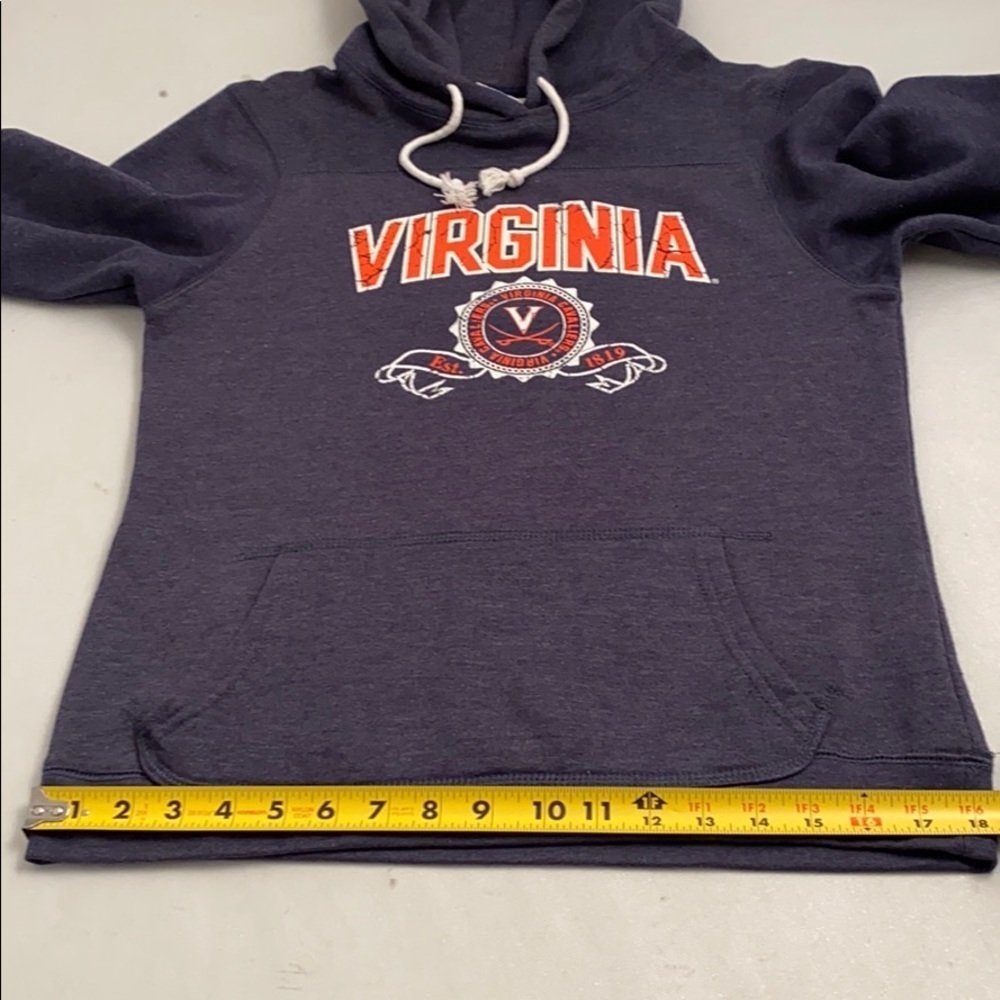NCAA University of Virginia Cavaliers navy and orange hoodie M - Picture 7 of 8
